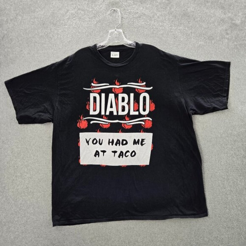 Taco Bell Men Shirt 2XL Black Diablo Sauce You Had Me At Taco Graphic Tee